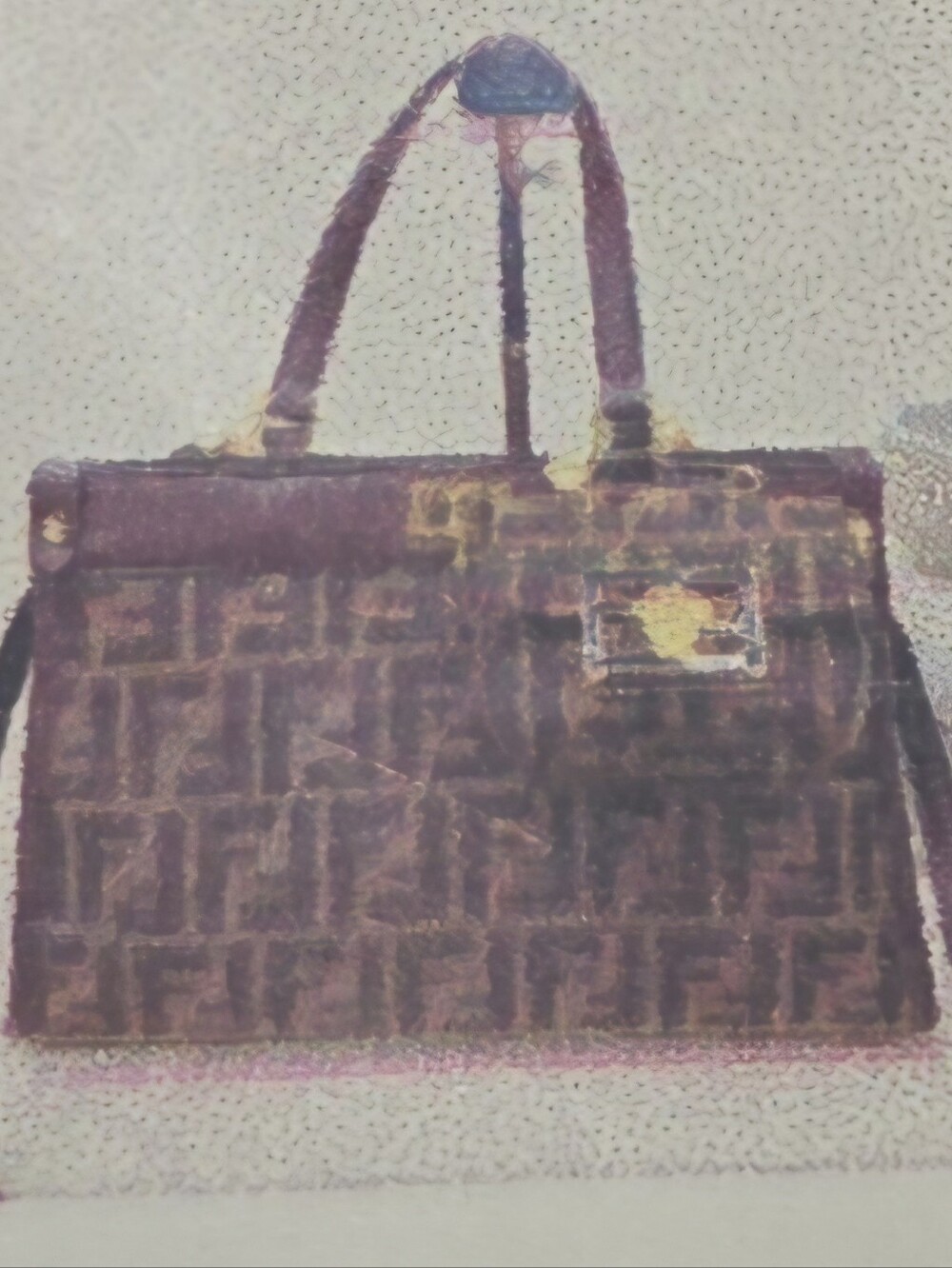 New Brown and Black Monogram Shoulder Strap